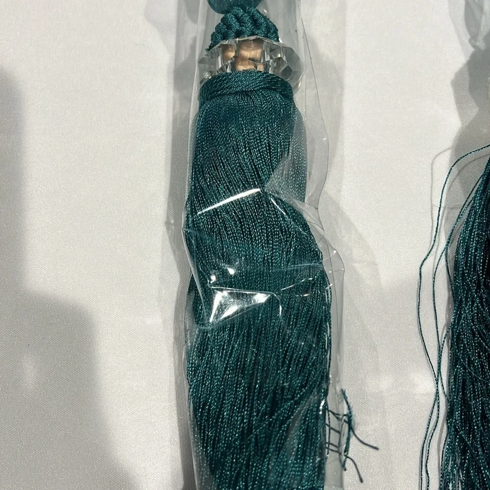 TWO Paoletti Elba tiebacks. Teal. NWT.